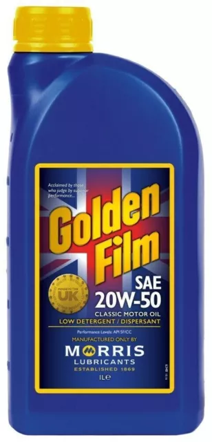 Morris Lubricants Golden Film SAE 20W50 Classic Motor Oil 2