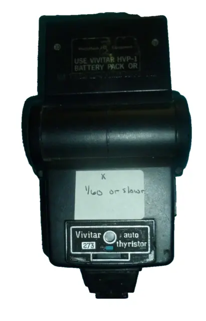Flash tiristor automático vintage Vivitar 273