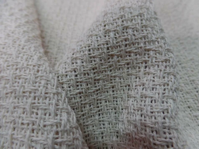 Tissu Coton-lin écru 1.5m - Largeur 1.60m - 360g/m² - Pour Vêtements Ou Ameublement - Fabrication France