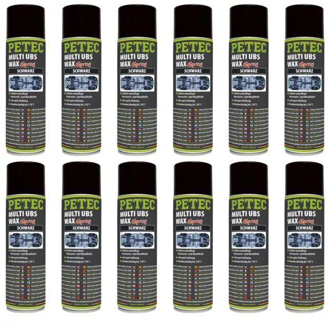 Petec 12x Multi UBS -Wax Schwarz 500ml