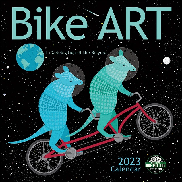 AMBER LOTUS BIKE Art 2023 Wall Calendar w 6.80 PicClick