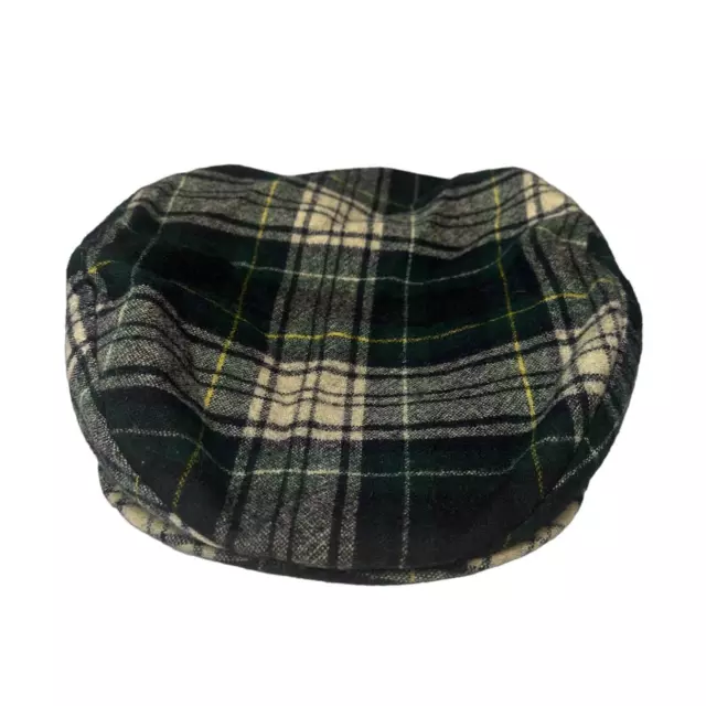 Pendleton Tartan Plaid Hat Womens Newsboy Flat Cap Wool Cabbie Vintage