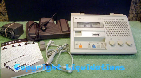 Philips LFH 505 Mini Cassette Transcriber, Transcription / Dictation Machine