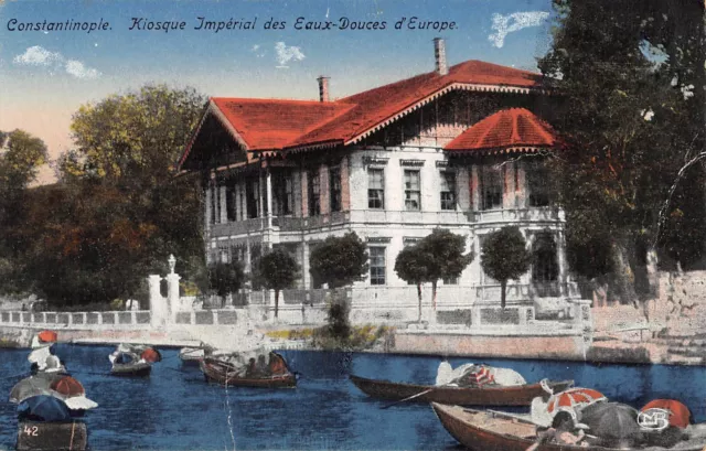 Cpa Turquie Constantinople Kiosque Imperial Des Eaux Douces