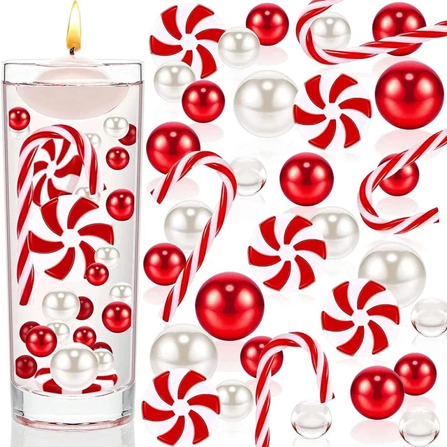 Christmas Pearl String DIY Vase Filler Pearl Beads Ornament for Floating Candles