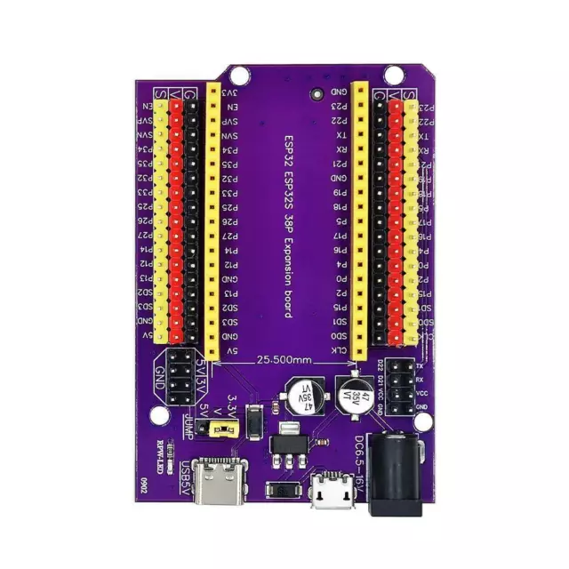 ESP32 Breakout Board Expansion Board For ESP32 38pin Adapter Terminal G6 U8H8 3