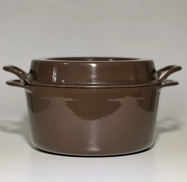 Cousances Doufeu cocotte en fonte émaillée orange, casserole et