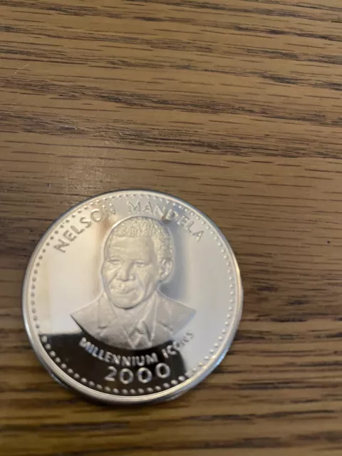 2000 Somalia Nelson Mandela Millennium Icons coin 250 shillings