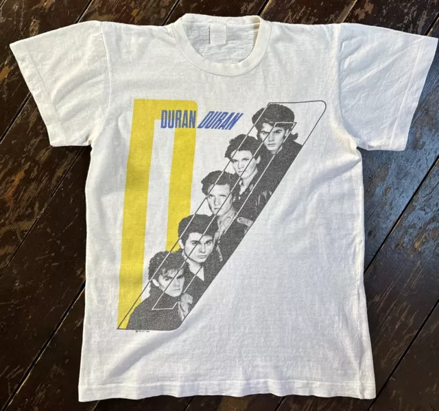 Vtg 83 DURAN DURAN Official Tritec Is there Something I Should Know T- Shirt Xs