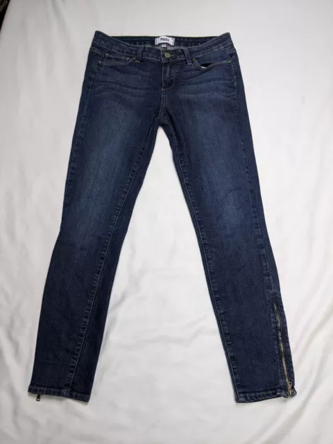 Paige Verdugo Ankle Womens Size 29 (8) Blue Jean Low Rise Dark USA Made