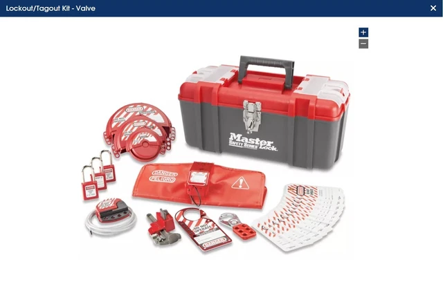 MASTER LOCK SAFETY Series Lockout Tagout Kit - Valve Kit - 1457V410KA ...