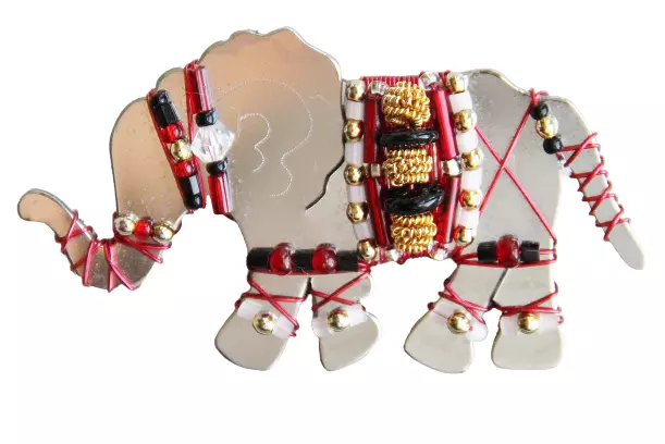 Liztech Artisan Jewelry Handcrafted Figural Elephant Brooch Pin