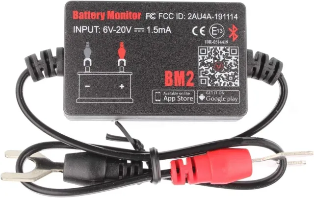 Bluetooth Lithium Battery Monitor 12V QUICKLYNKS BM2 For Car LowVolt Alarm