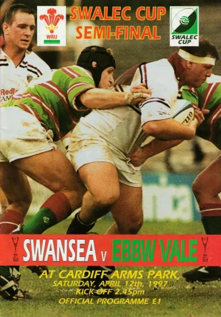 1997 SWALEC CUP SEMI FINAL SWANSEA v EBBW VALE (at CARDIFF)