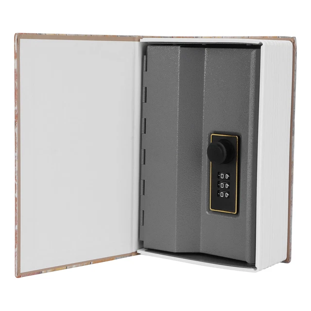 Coffre-fort Livre à Combinaison - Cachette Secrète Pour Argent, Bijoux, Clés, Dimensions 18x11,5x5,5 Cm