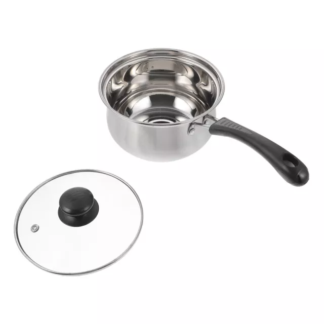 16cm Stainless Steel Saucepan with Lid for Home Kitchen and Restaurant-EM