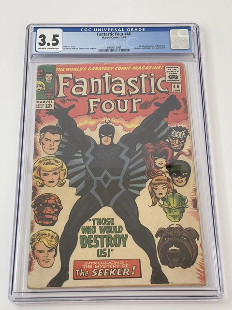 Fantastic Four #46 CGC 3.5 (1966) 1st Full Appearance of Black Bolt Off White