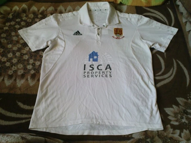 Rare Cricket Shirt - Usk Cricket Club Home Away 2014 - 2015 Size L