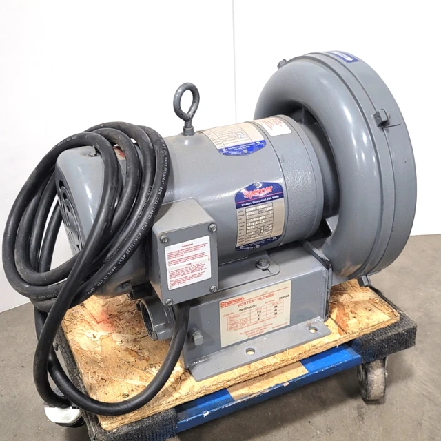 Spencer VB-007SA-001 Vortex Regenerative Blower 115/208-230VAC 1PH, 110CFM