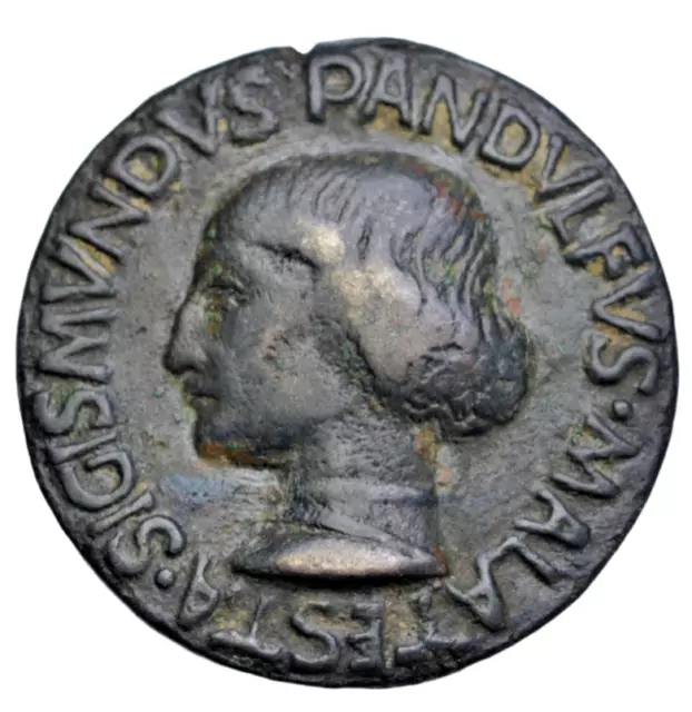 Italy, Rimini, Sigismondo Pandolofo Malatesta, AE medal 1447, by Matteo de Pasti