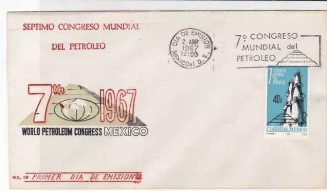 mexico 1967 atm stamps cover ref 19293