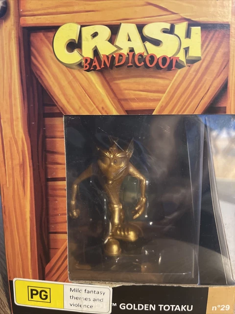 X Box 1  CRASH BANDICOOT Figure - Rare Big Box Golden Tottaku Edition & Game