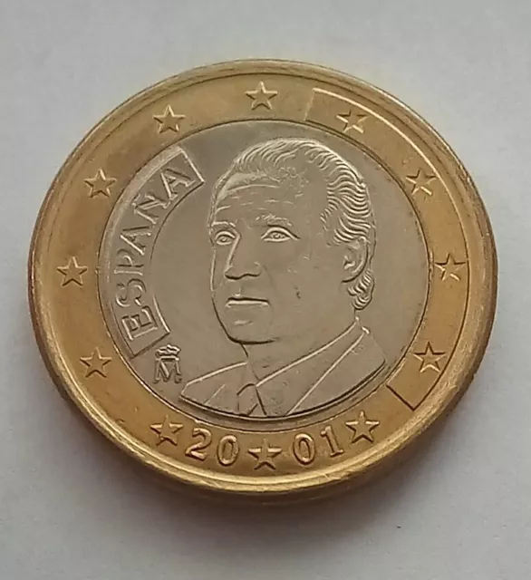 1 euro Münze Spanien 2001 König Juan Carlos Unz Unc