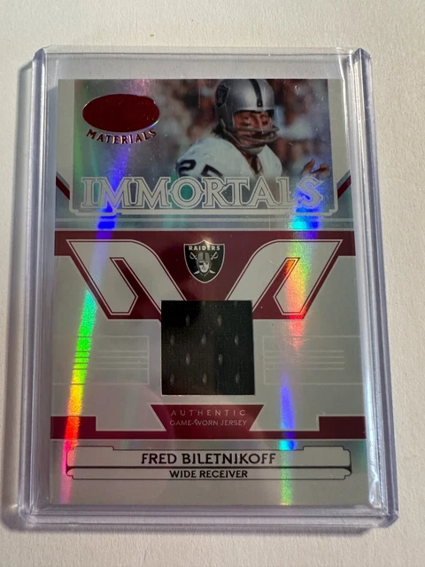 K83,744 - 2006 Leaf Certified Mirror Red Jersey #242 Fred Biletnikoff #/50 K83,744 - 2006 Leaf Certified Mirror Red Jersey #242 Fred Biletnikoff #/50