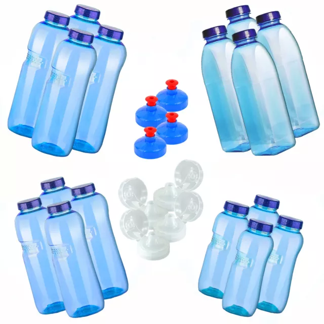 4 x Kavodrink Trinkflasche Tritan BPA frei Wasserflasche Sportflasche Deckel