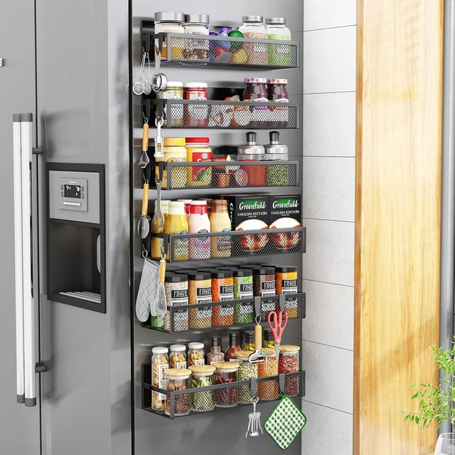Relaxdays Portaspezie in babù, Organizer per Spezie con 5 Ripiani, HLP