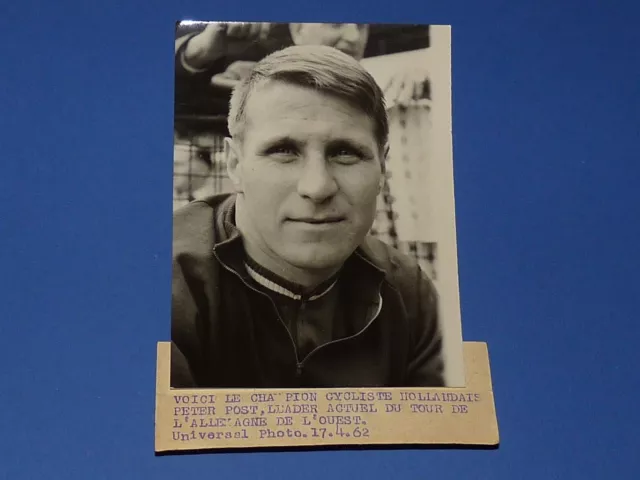 Photo Presse Cyclisme 1962 Tour D'allemagne Peter Post Nederland Wielrennen