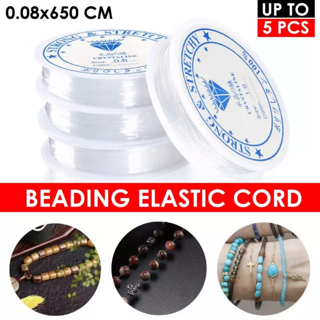 Super Strong Stretch Elastic Cord String Bead Beading Jewelry Bracelet Clear