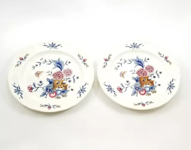 SET OF 2 Williamsburg Potpourri Bread & Butter Plate by WEDGWOOD Made in England