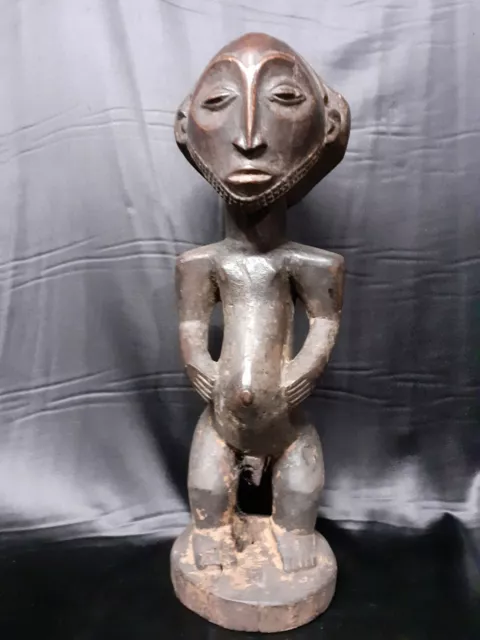 STATUE HEMBA 51 Cm   CONGO RDC ART TRIBAL AFRICAIN ANCIEN STATUETTE AFRICAINE