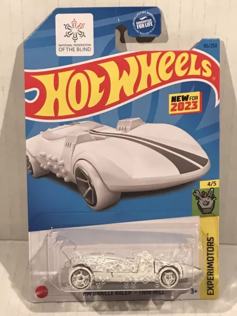 Hot Wheels Experimotors  Hw Braille Racer Twin Mill #4/5 (New For 2023)