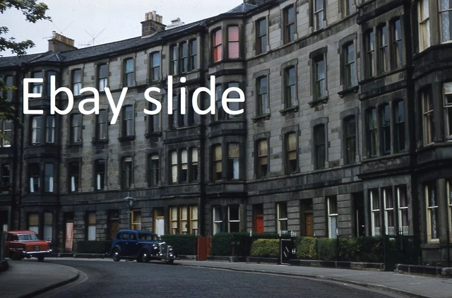 Orig 1960 35mm Kodachrome slide - Edinburgh, Scotland street scene