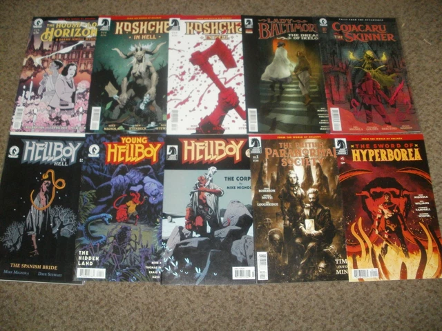 Lot Of 10 Hellboy & Related 1 - Paranormal Society - Dark Horse - Vf/Nm 9.0