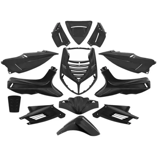 Set 13 Pièces Carénage Noir Neutre For Peugeot 50 Speedfight 2 LC 2006-2008