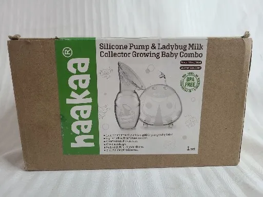 Haakaa Silicone Breast Pump (100ml) & Milk Collector (150ml) Growing Baby Combo