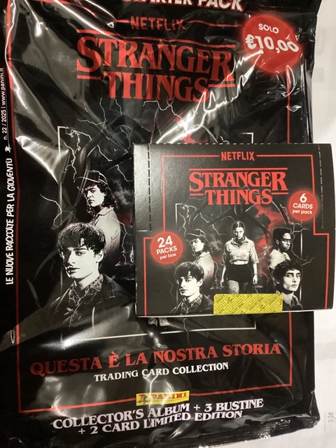 Stranger Things Collection Cards STARTER PACK STRANGER THINGS 2025/26 Trading Card Collection +24 Packs ...