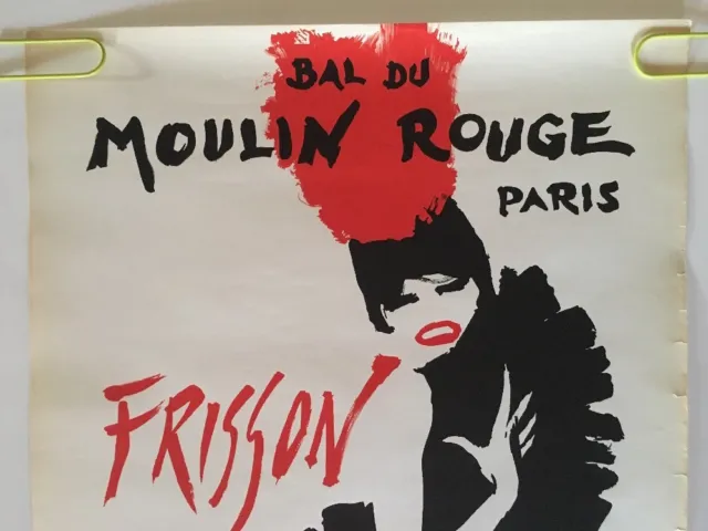 Gruau Frou Frou Moulin Rouge Original Vintage Poster Advertisement French pin-up 2