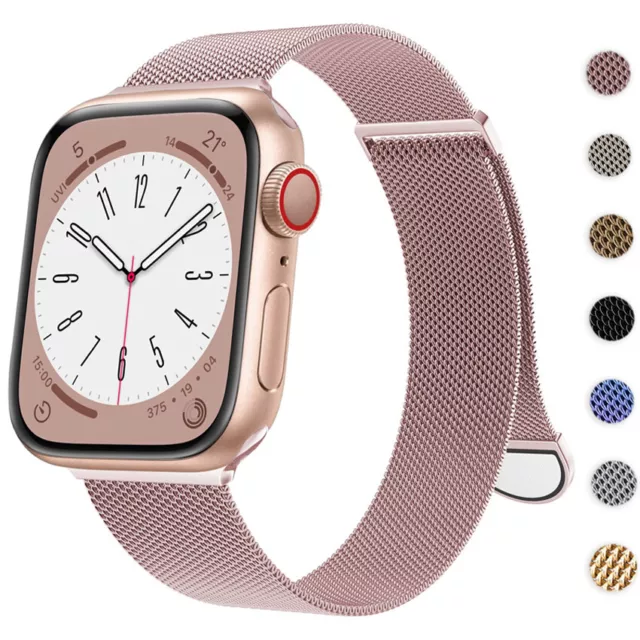 Milanese Steel Loop Metal For Apple Watch Ultra 8 7 6 Strap Magnetic iWatch Band