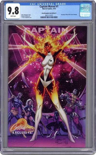 Captain Marvel #1 Campbell JSC D Variant CGC 9.8 2019 3921171017