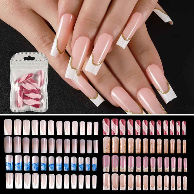 Boîte De 420 Faux Ongles Extra Longs APRÈS GEL X – Forme Carrée, Pour Gels, Neuf (boîte Légèrement Abîmée)