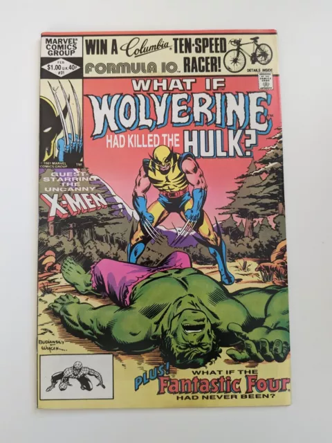 What If #31 Wolverine Had Killed The Hulk Feb 1982, Marvel Comic Book