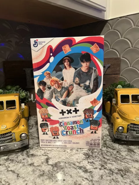 TXT K-POP Cinnamon Toast Crunch Collectable Cereal photo Cards Walmart Exclusive