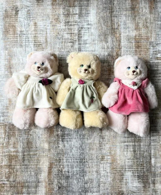 Fisher Price Briarberry Bears Lot MollyBerry SarahBerry BerryLynn Vintage Plush