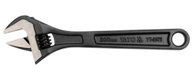 YATO Clé à molette YT-2072 200mm acier au carbone Emballage en blister