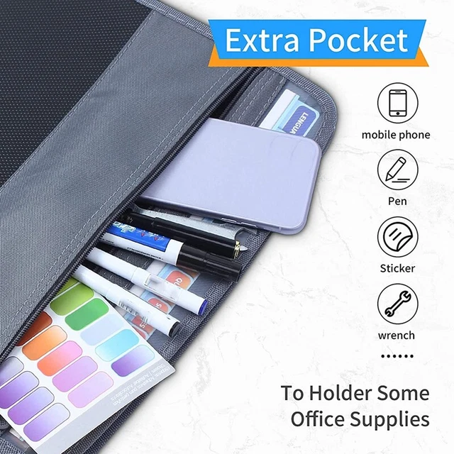 13 File Folder Storage Rack,File Box Storage Bag,with Zipper, Suitable for M9I3 3