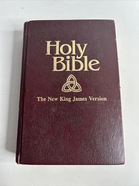 HOLY BIBLE THE New King James Version KJV #401 Thomas Nelson HC Red ...